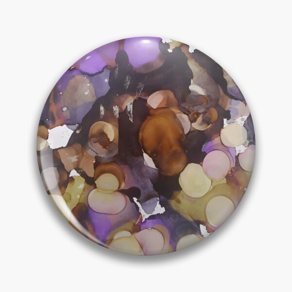 Item preview, Green, Purple, and Brown Alcohol Ink Painting designed and sold by freshinkarts.
