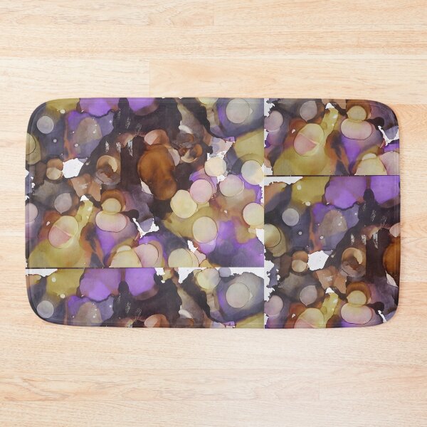 Item preview, Green, Purple, and Brown Alcohol Ink Painting designed and sold by freshinkarts.