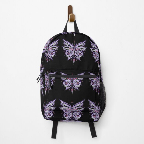 Artikelvorschau, Neon lila Monarch Schmetterling Tattoo Mandala Augen trippy entworfen und verkauft von Azasart.