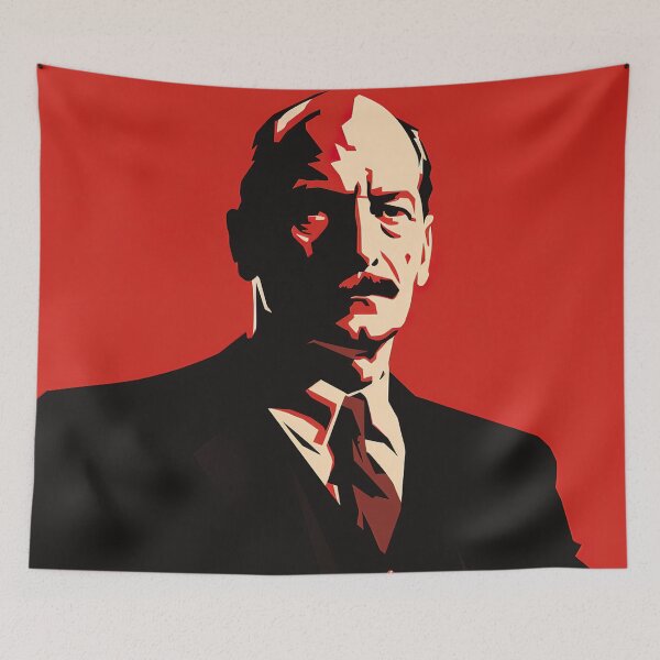 Item preview, Clement Attlee | Red minimalism designed and sold by ComicsFactory.