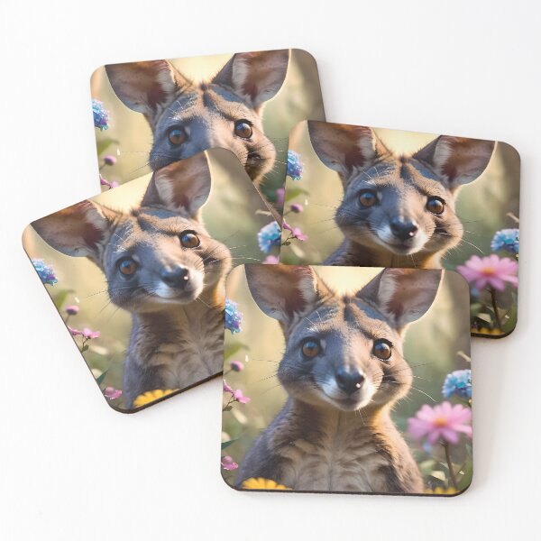 Item preview, Cute Happy Smiling Wallaby Kangaroo designed and sold by TheArtOfPat.