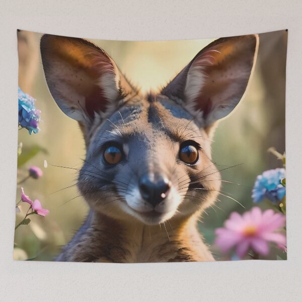 Item preview, Cute Happy Smiling Wallaby Kangaroo designed and sold by TheArtOfPat.