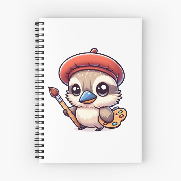 Item preview, Kawaii Kookaburra With Artist'S Beret designed and sold by CanvasCutie.