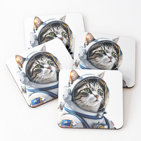 Item preview, A cat in a space suit in space designed and sold by Super-Fox.