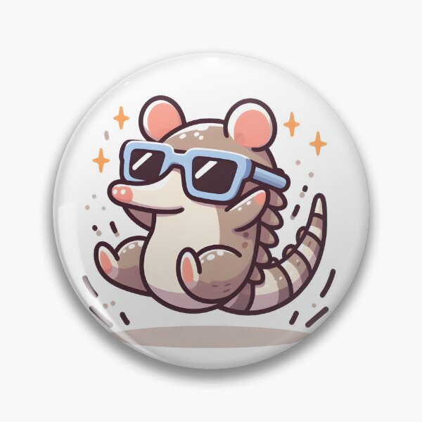 Item preview, Kawaii Armadillo With Sunglasses designed and sold by CanvasCutie.
