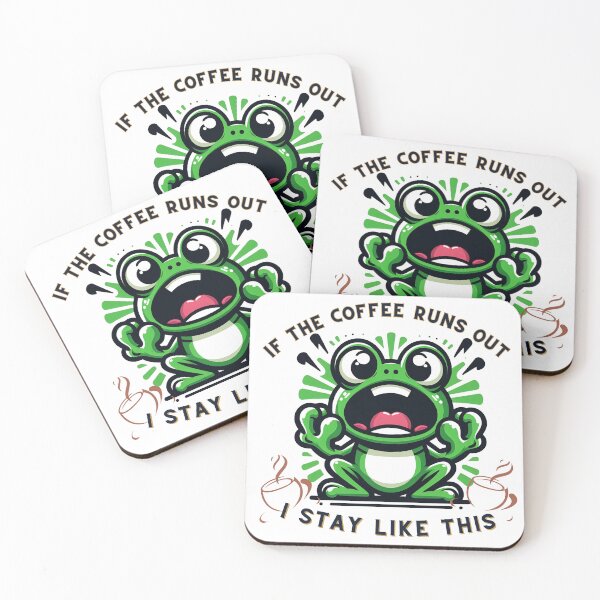 Item preview, screaming froggy: Coffee Withdrawal Symptoms designed and sold by Digital Dreams Arts.