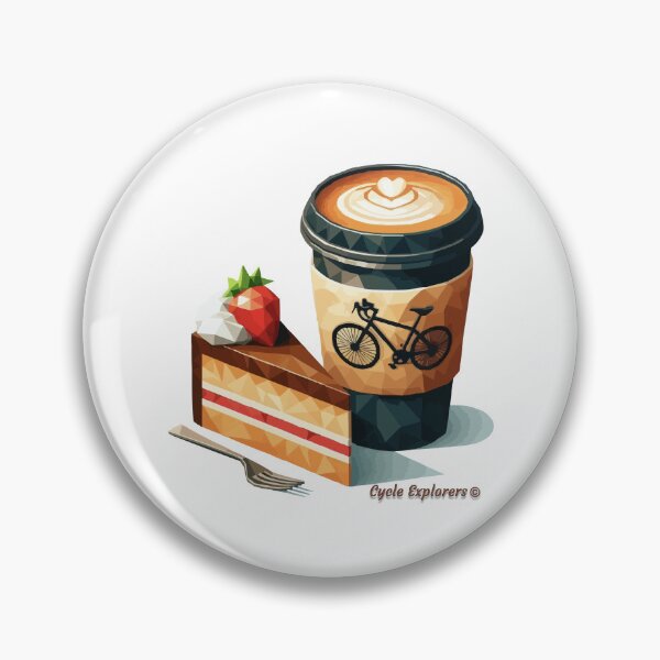 Item preview, Coffee Cake Cycling Geometry Style designed and sold by cycleexplorers.