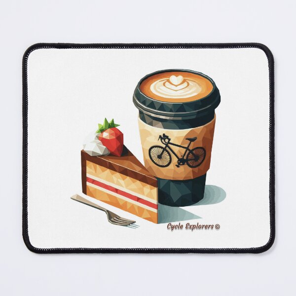 Item preview, Coffee Cake Cycling Geometry Style designed and sold by cycleexplorers.