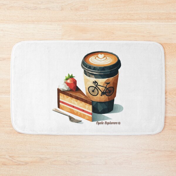 Item preview, Coffee Cake Cycling Geometry Style designed and sold by cycleexplorers.