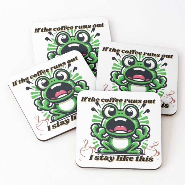 Item preview, screaming froggy: I Need My Coffee Fix designed and sold by Digital Dreams Arts.