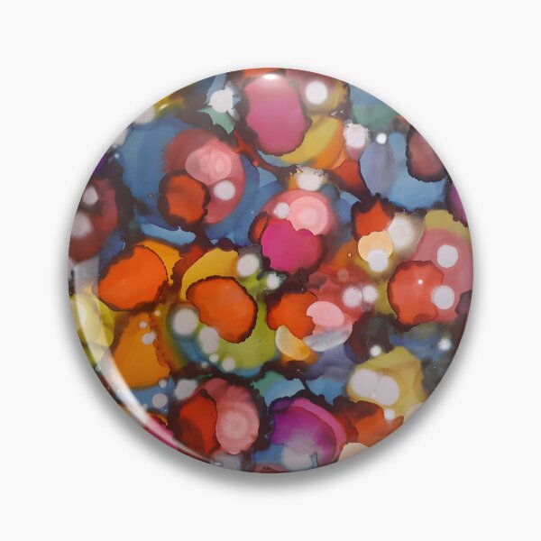 Item preview, Bright Colored Alcohol Ink Painting designed and sold by freshinkarts.
