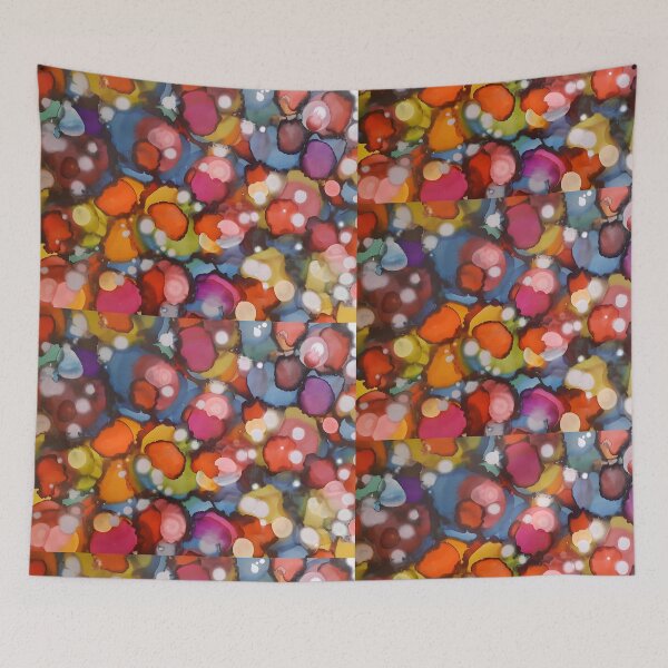 Item preview, Bright Colored Alcohol Ink Painting designed and sold by freshinkarts.