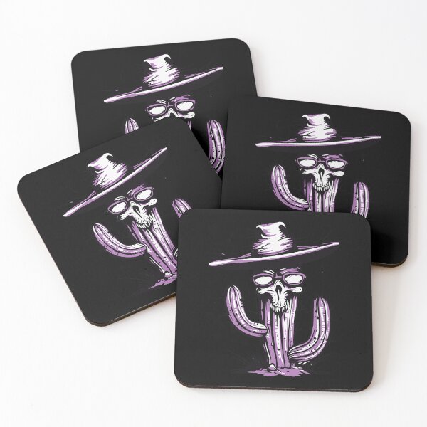 Item preview, Desert Necromancy - Skull Cactus in Hat Illustration designed and sold by TheRealmWithin.