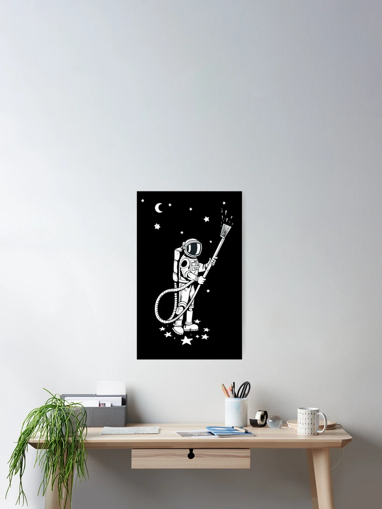 Thumbnail 2 of 3, Poster, Space Cleaner designed and sold by CosmicFreedom9.
