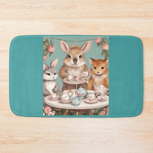 Item preview, Furry friends tea party designed and sold by seahorse crossing.