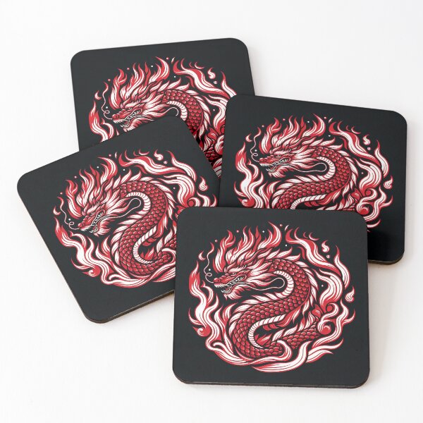 Item preview, Chinese Dragon Patterns in Flames designed and sold by zzz888.