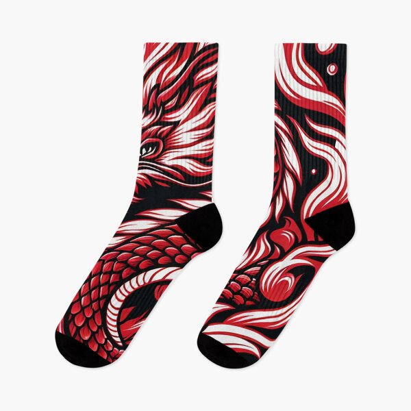 Item preview, Chinese Dragon Patterns in Flames designed and sold by zzz888.
