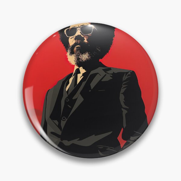 Item preview, Cornel West | Red minimalism designed and sold by ComicsFactory.