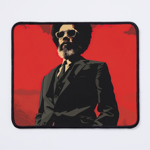 Item preview, Cornel West | Red minimalism designed and sold by ComicsFactory.