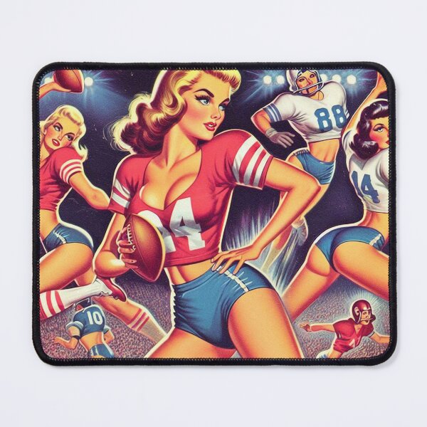 Item preview, Retro Football Girls designed and sold by PulpVintage.
