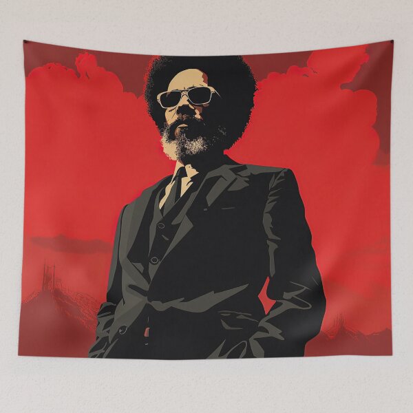 Item preview, Cornel West | Red minimalism designed and sold by ComicsFactory.