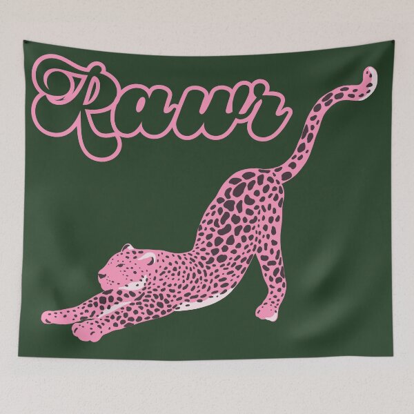 Item preview, Pink Leopard's Rawr designed and sold by Tori Chiarello Designs.