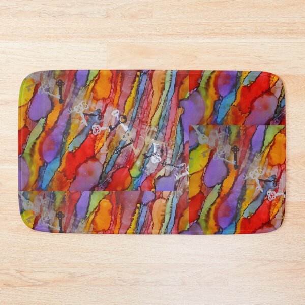 Item preview, Rainbows with Keys Alcohol Ink Art designed and sold by freshinkarts.