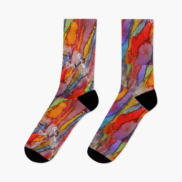 Item preview, Rainbows with Keys Alcohol Ink Art designed and sold by freshinkarts.