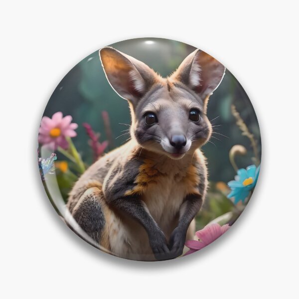 Item preview, Cute Happy Smiling Wallaby Kangaroo designed and sold by TheArtOfPat.