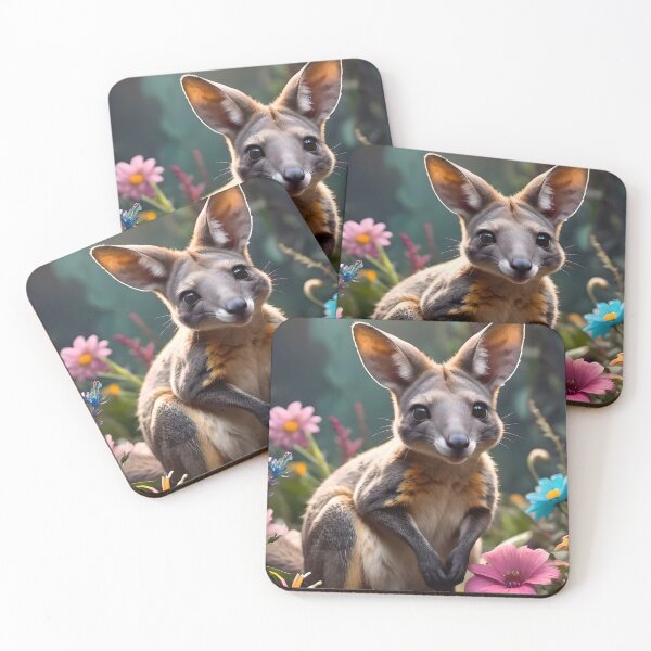 Item preview, Cute Happy Smiling Wallaby Kangaroo designed and sold by TheArtOfPat.