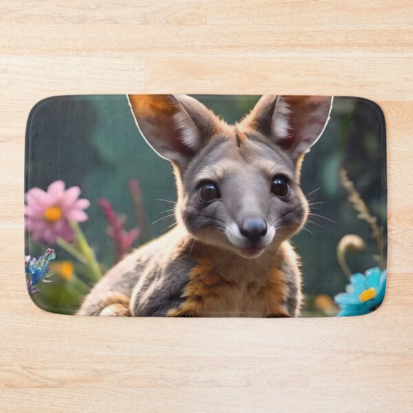 Item preview, Cute Happy Smiling Wallaby Kangaroo designed and sold by TheArtOfPat.