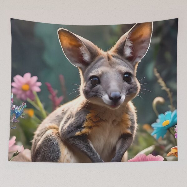 Item preview, Cute Happy Smiling Wallaby Kangaroo designed and sold by TheArtOfPat.