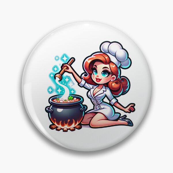 Item preview, Pin-up Girl In A Chef's Coat designed and sold by RadoSta.
