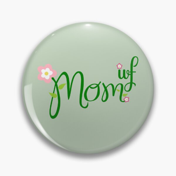 Item preview, IVF MOM - green floral design designed and sold by EmeraldeaArt.