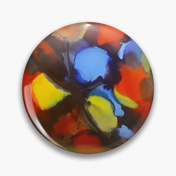 Item preview, PIrmary Color Alcohol Ink Painting designed and sold by freshinkarts.
