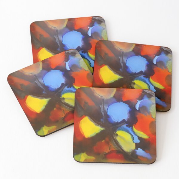 Item preview, PIrmary Color Alcohol Ink Painting designed and sold by freshinkarts.