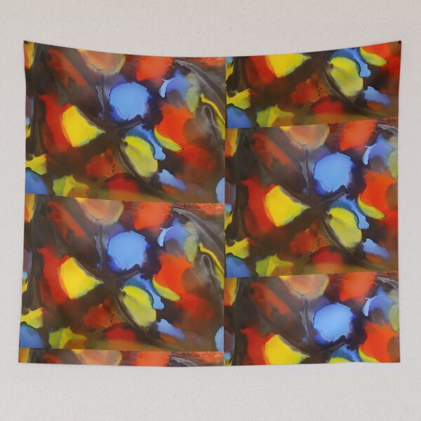 Item preview, PIrmary Color Alcohol Ink Painting designed and sold by freshinkarts.