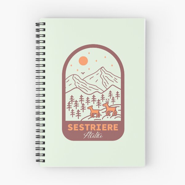 Item preview, Sestriere Italia minimalist landscape badge designed and sold by InvestingRoad.