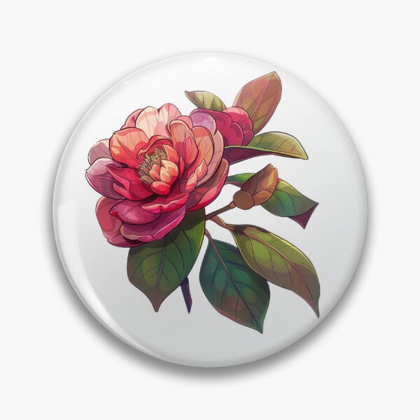 Artikelvorschau, Botanische Illustration der Kamelie entworfen und verkauft von Artcurrents.