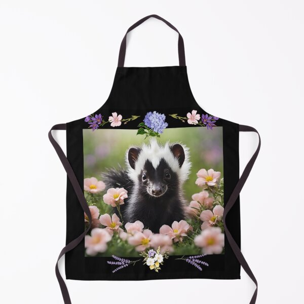 Item preview, Sweet Baby Skunk With Spring Flowers Colorful Design designed and sold by EarthArtDesigns.