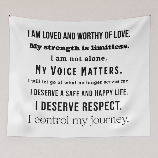 Item preview, I Deserve and I am Affirmations | 8 Quote Sticker Sheet designed and sold by eatmorvelopator.
