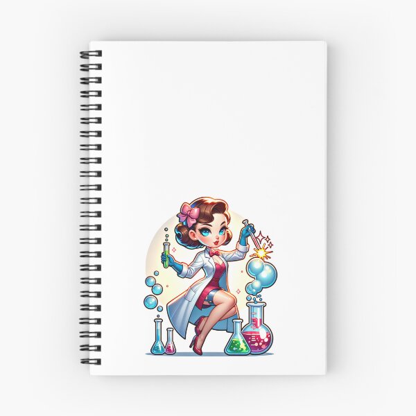 Item preview, Pin-up Girl In A Scientist's Lab Coat designed and sold by RadoSta.