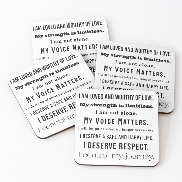 Item preview, I Deserve and I am Affirmations | 8 Quote Sticker Sheet designed and sold by eatmorvelopator.