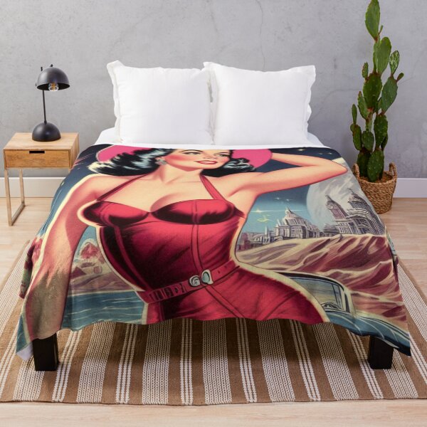 Item preview, Retro Space Pin-up designed and sold by PulpVintage.