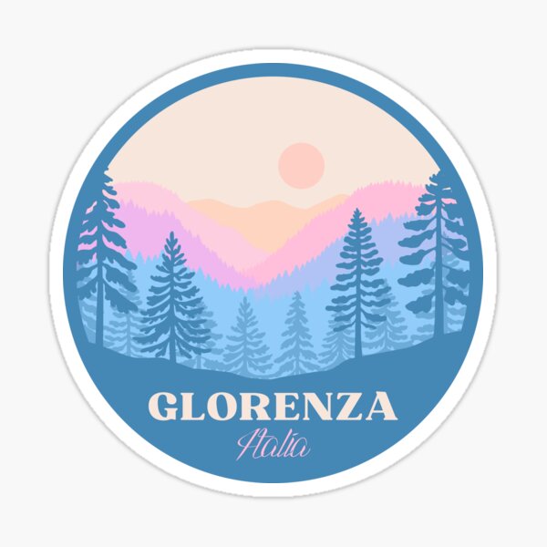Item preview, Glorenza Italia minimalist landscape badge designed and sold by InvestingRoad.