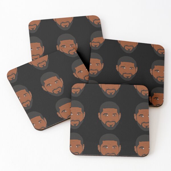 Item preview, Arte vectorial 2D con cara sonriente de Usher (Let it Burn Confessions Yeah! Vibes) designed and sold by ZodiacGradient.