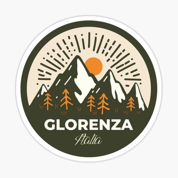 Item preview, Glorenza Italia minimalist landscape badge designed and sold by InvestingRoad.