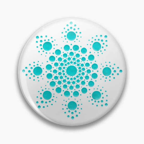 Item preview, Teal Dot Mandala Flower designed and sold by Cardiff Creative.