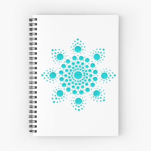 Item preview, Teal Dot Mandala Flower designed and sold by Cardiff Creative.