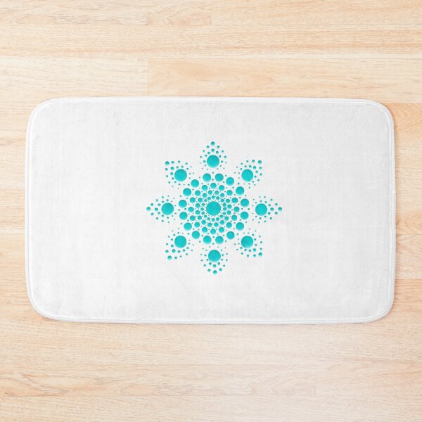 Item preview, Teal Dot Mandala Flower designed and sold by Cardiff Creative.